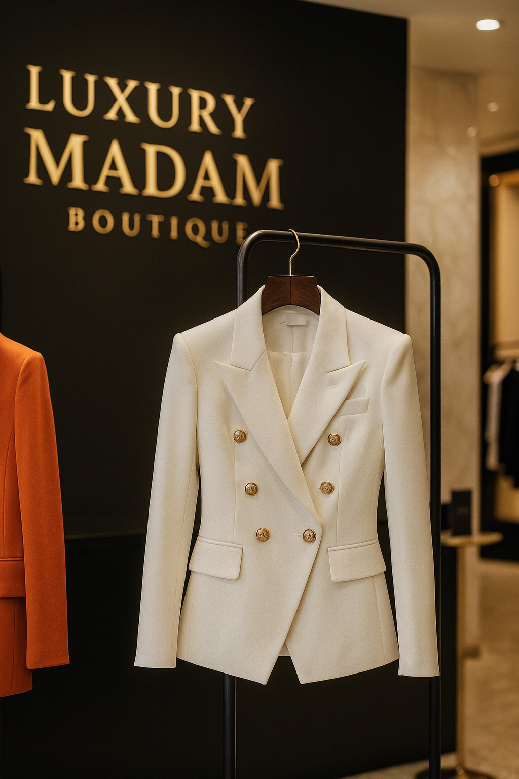 HIGH QUALITY Classic Fashion 2025 Star Style Designer Jacket Women's Slim Fitting Metal Buttons Blazer Plus size S-4XL