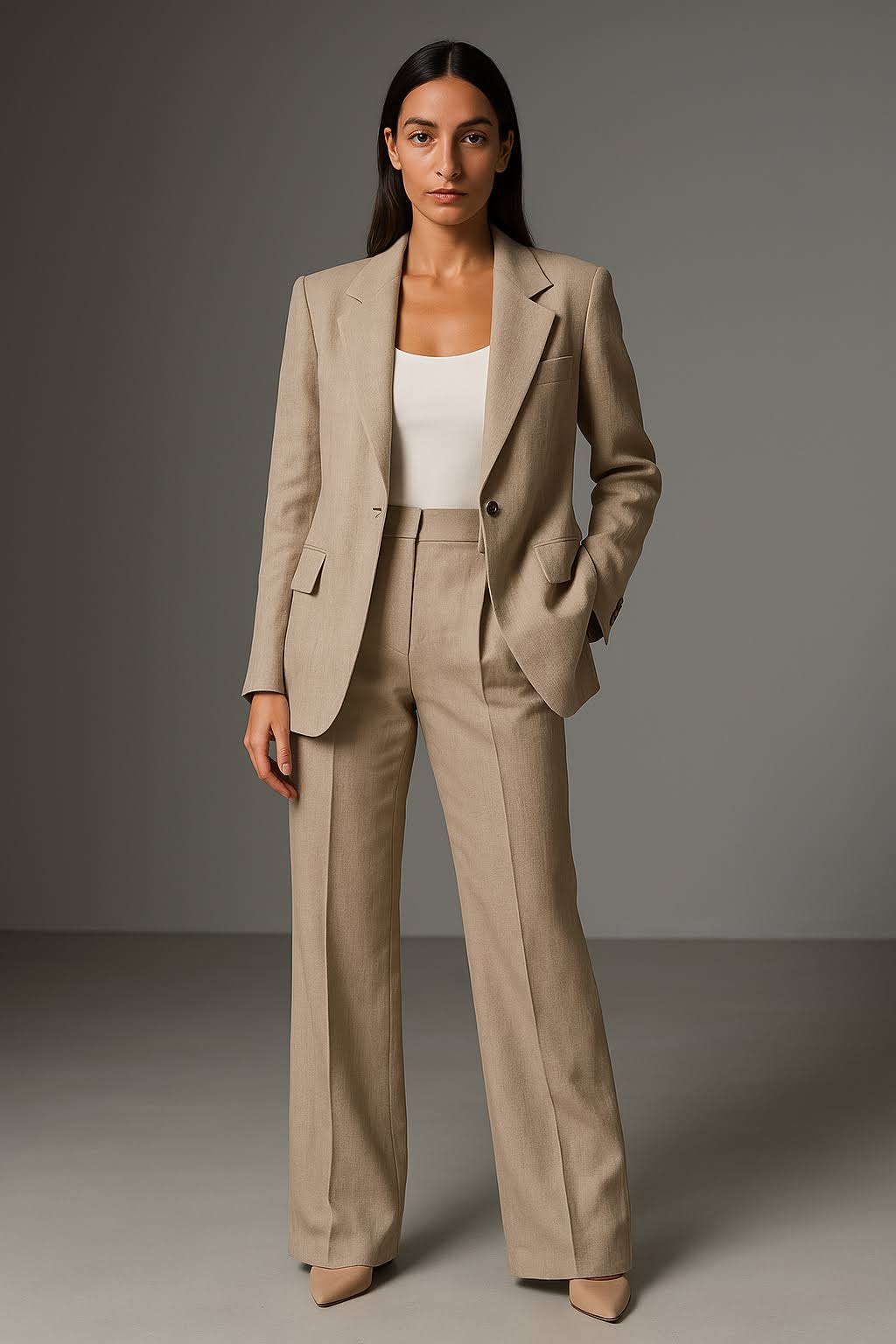 Dames 2-delig Broekpak – Blazer & Pantalon Set | Zakelijk & Formeel